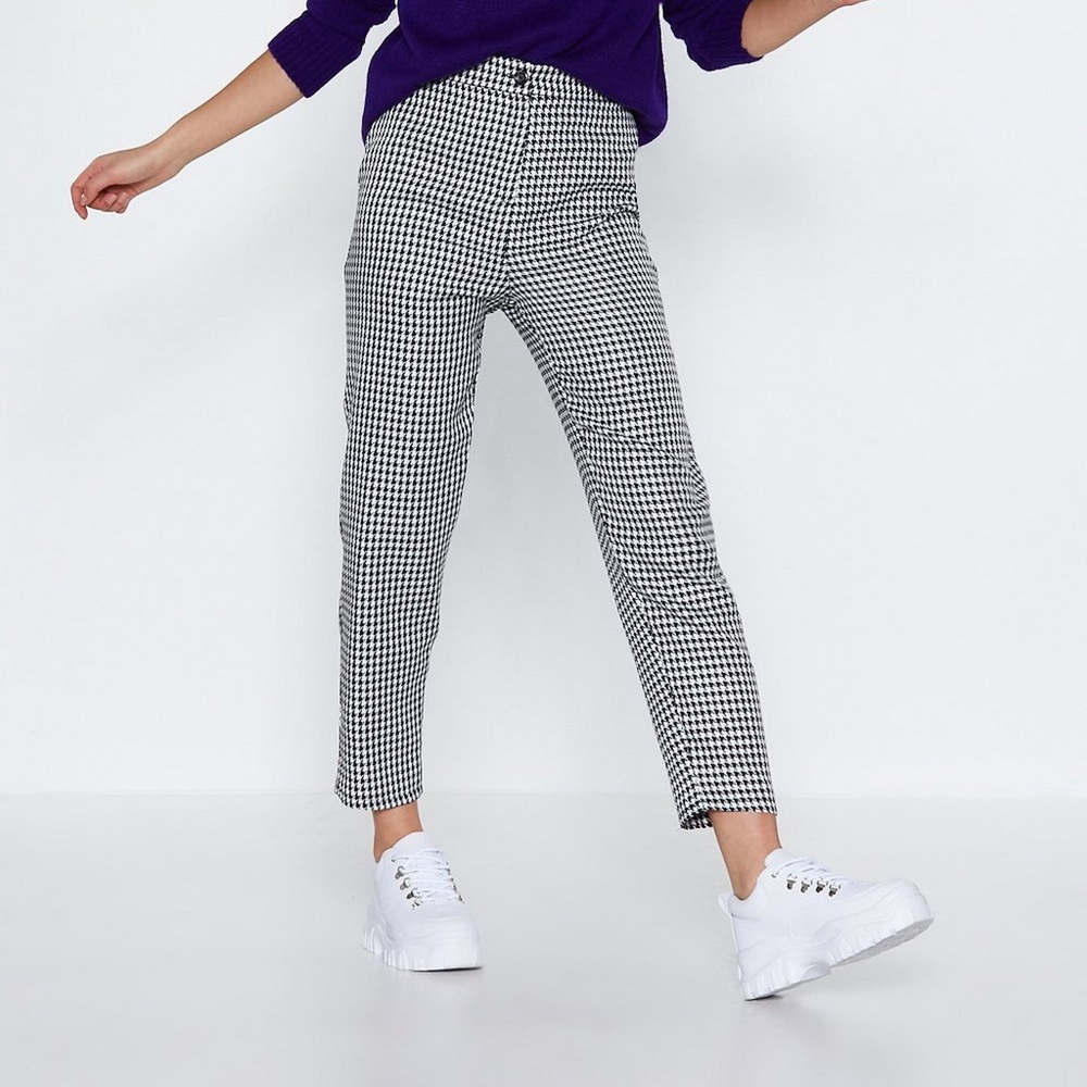 NEW Nasty Gal Houndstooth Pants